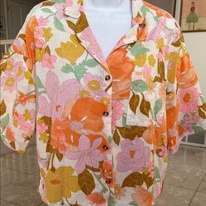 Billabong floral blouse